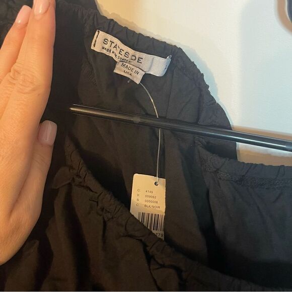 NWT Anthropologie Stateside Black Dress - Size L - Picture 5 of 7